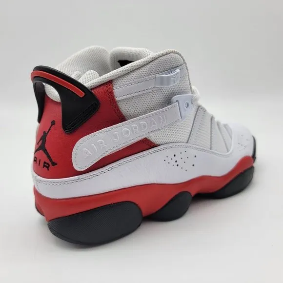 NEW Nike Air Jordan 6 Rings Red White Red Basketball Shoes Sneakers