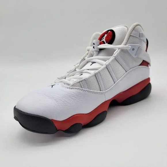 NEW Nike Air Jordan 6 Rings Red White Red Basketball Shoes Sneakers