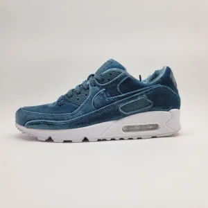 NEW Nike Air Max 90 Blue Plush Velvet Shoes Sneakers
