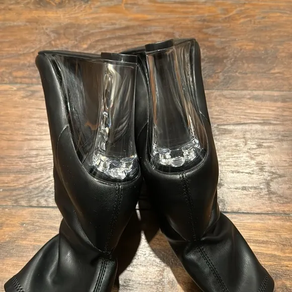 NEW! Open Edit Black Erika Wedge Bootie - Size 8