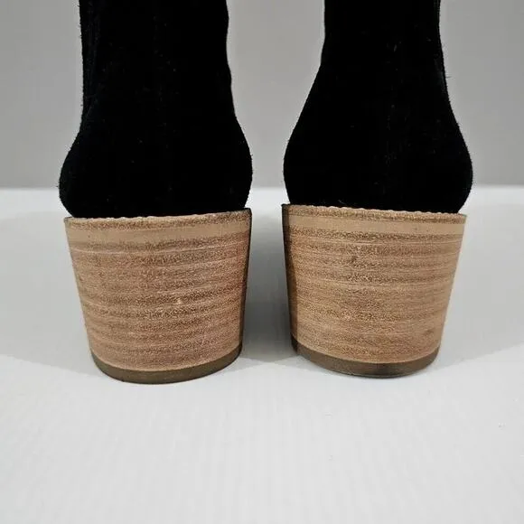 NEW Paul Green Sante Zip Ankle Bootie Womens Shoe Black Suede UK Size 6