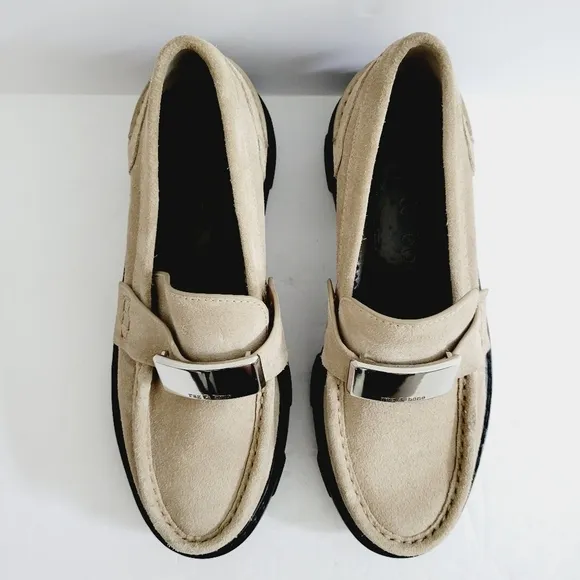 NEW Rag &amp; Bone Shiloh 2.0 Lug Loafer  Suede Shoes Size 5 US