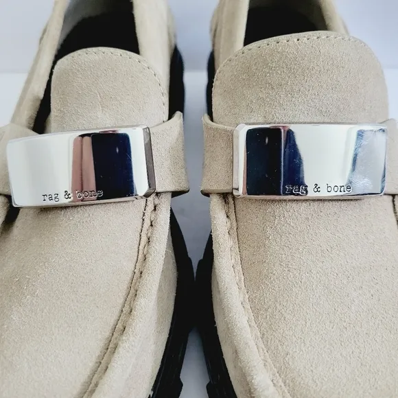 NEW Rag &amp; Bone Shiloh 2.0 Lug Loafer  Suede Shoes Size 5 US