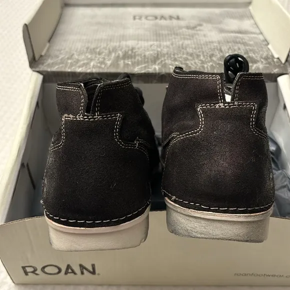 NEW! ROAN BED STU Tobias Mens Black Leather Casual Chukka Boots 8.5 9.5 10 11.5