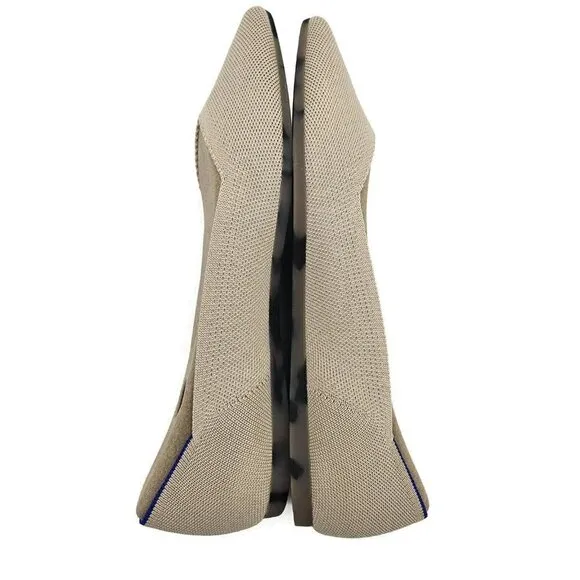 New Rothy's The Point  Shoes Womens 10 Ecru Rothys Slip Ons