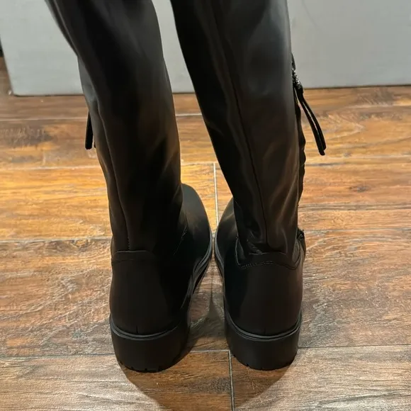 NEW! Sam Edelman Black Drina Leather Knee High Boots - Size 5