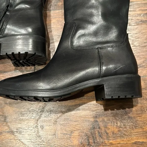 NEW! Sam Edelman Black Drina Leather Knee High Boots - Size 5