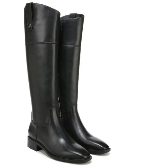 NEW! Sam Edelman Black Drina Leather Knee High Boots - Size 5