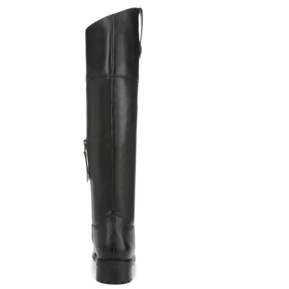 NEW! Sam Edelman Black Drina Leather Knee High Boots - Size 5