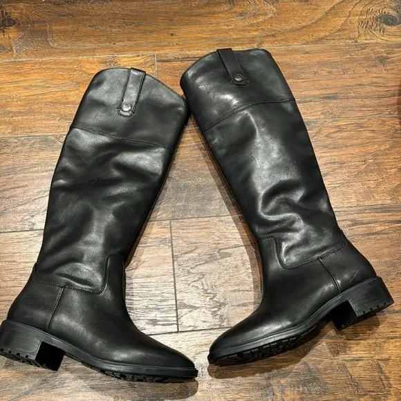 NEW! Sam Edelman Black Drina Leather Knee High Boots - Size 5