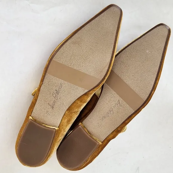 New!! || SAM EDELMAN || Jene velvet flats, saffron, sz 7.5, maryjanes, slip ons