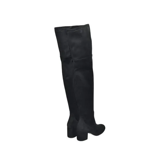 New! Sam Edelman Varona Over the Knee Boot Black Suede Boot Size 7.5 M A