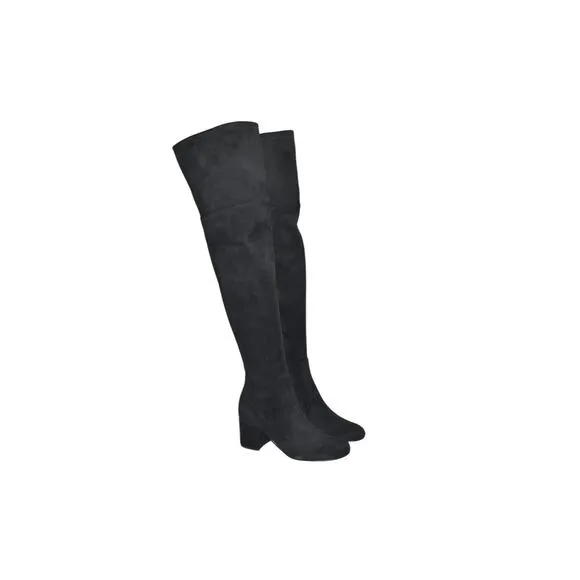 New! Sam Edelman Varona Over the Knee Boot Black Suede Boot Size 7.5 M A