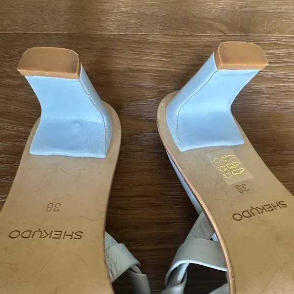 NEW Shekudo Gordons Bay Sandals in Powder Blue
