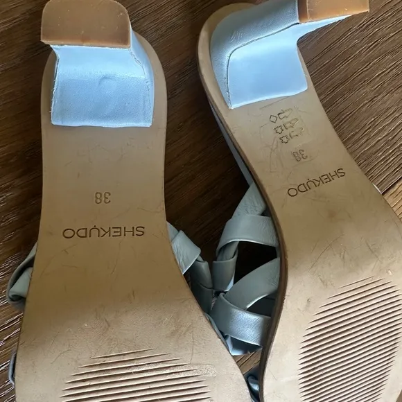 NEW Shekudo Gordons Bay Sandals in Powder Blue