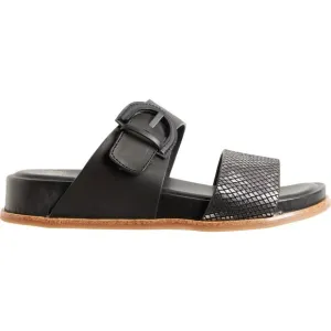 NEW Sofft women Amalfi 2-Band Sandals - Leather black 253