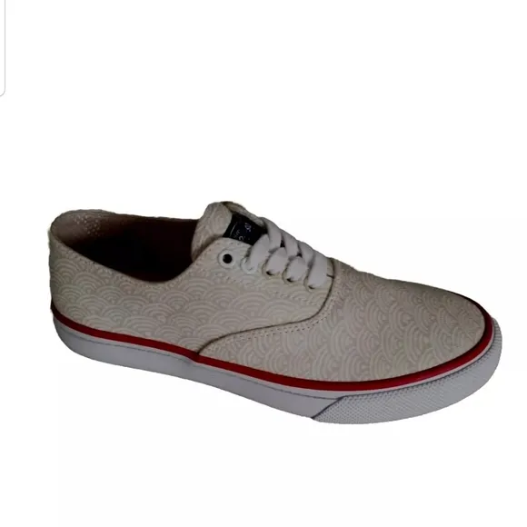 NEW SPERRY TOPSIDER Cloud CVO Deck Sneakers Wave Print  UNISEX Size 6