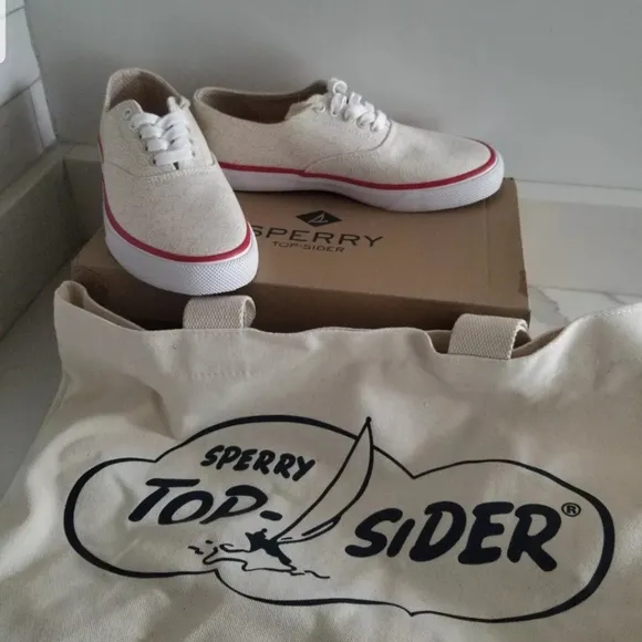 NEW SPERRY TOPSIDER Cloud CVO Deck Sneakers Wave Print  UNISEX Size 6