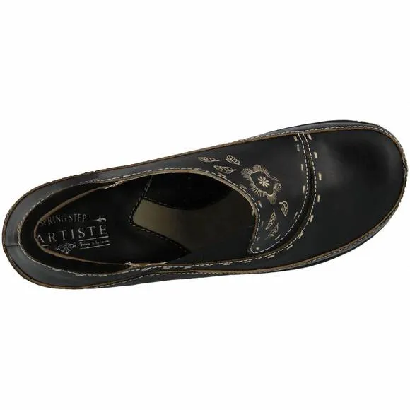 NEW SPRING STEP SHOES women's burbank leather shoes in black