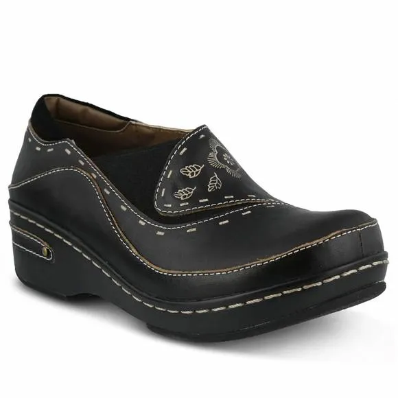 NEW SPRING STEP SHOES women's burbank leather shoes in black