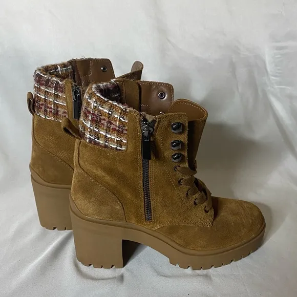 New Steve Madden Jaydin-F Brown Suede Leather Boots