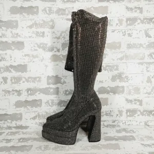 NEW Steve Madden Sultry Studded Platform Over the Knee Boots C1058