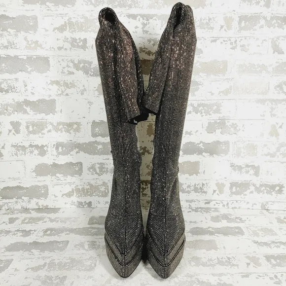 NEW Steve Madden Sultry Studded Platform Over the Knee Boots C1058