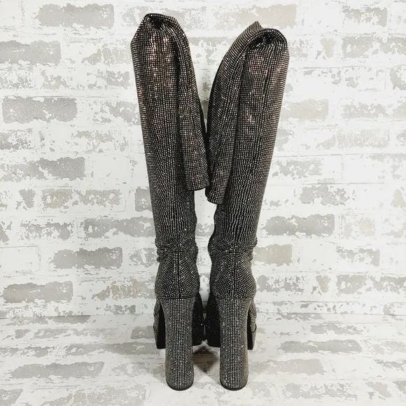 NEW Steve Madden Sultry Studded Platform Over the Knee Boots C1058