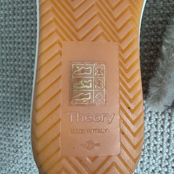 New Theory Suede   Shearling Shoes