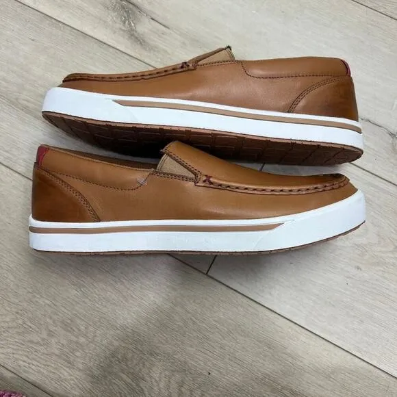 New Twisted X MCA0048 Mens Rice Husk Outsole Slip On Casual Shoes Tan size 11.5