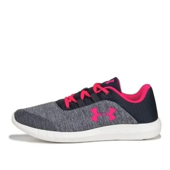 New! UNDER ARMOUR Girls Mojo Sneakers Athletic Shoes Gray Size 3.5 Youth NWOB