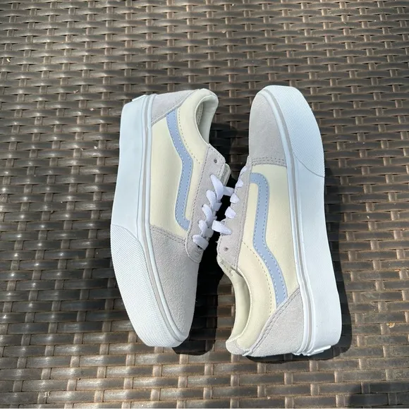 New Vans Color Pop Ward Platform Low Top Suede Sneakers, Girls, Kids Youth Shoes