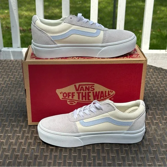 New Vans Color Pop Ward Platform Low Top Suede Sneakers, Girls, Kids Youth Shoes