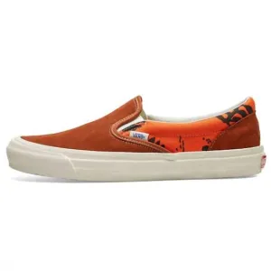 NEW VANS men's modernica u og classic slip on shoes in hawaiian/brown