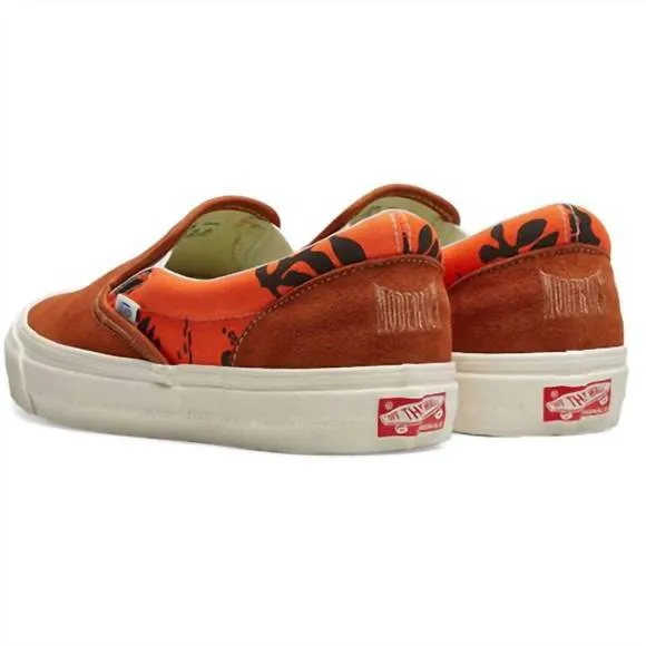 NEW VANS men's modernica u og classic slip on shoes in hawaiian/brown