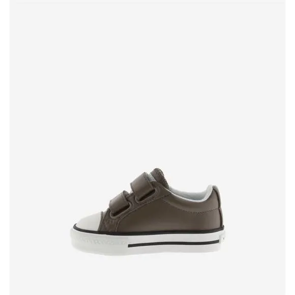 NEW VICTORIA SHOES toddler tribu double velcro trainers sneakers in taupe