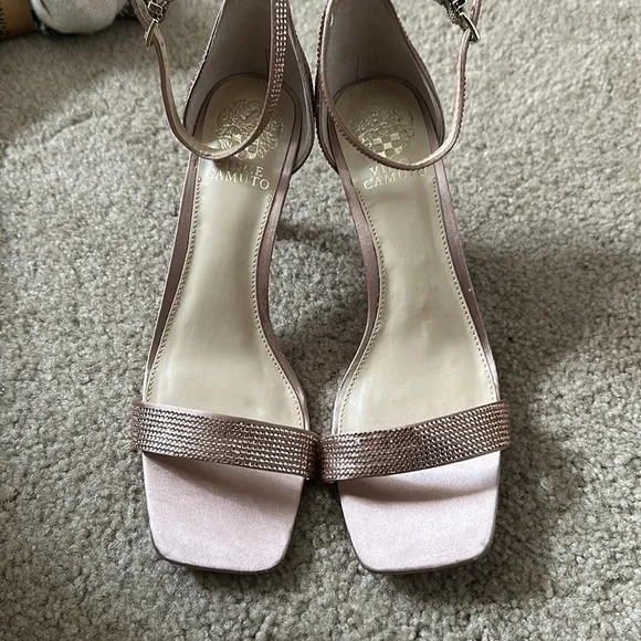 NEW! Vince Camuto Enella Embellished Ankle Strap Heel Sandal - Size 9.5