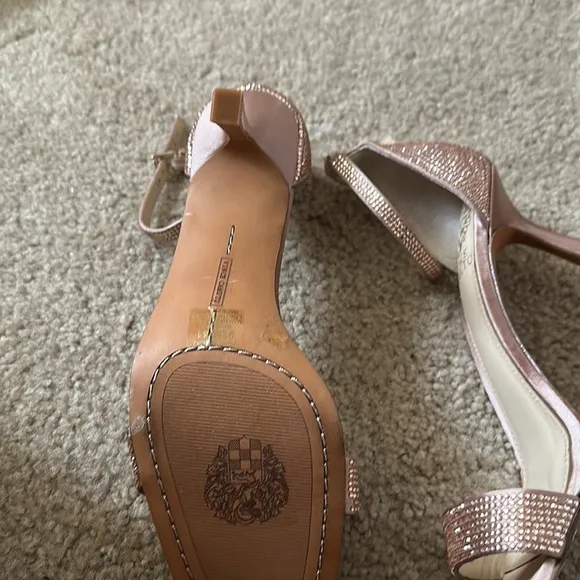 NEW! Vince Camuto Enella Embellished Ankle Strap Heel Sandal - Size 9.5
