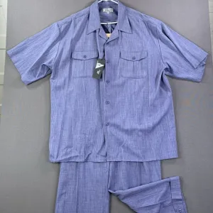New Vintage Smokey Joe's 2 Pc Leisure Suit Short Sleeve 3XL Breathable &amp; 44/32