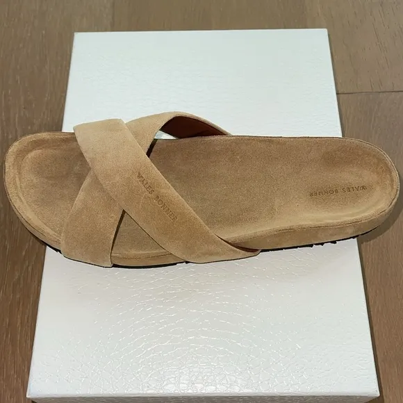 NEW - Wales Bonner Suede Crisscross Sandals Sz 44 (US 11)