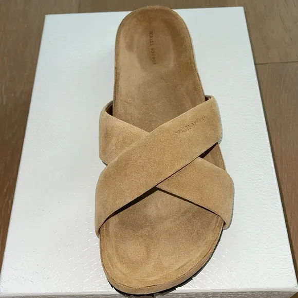 NEW - Wales Bonner Suede Crisscross Sandals Sz 44 (US 11)