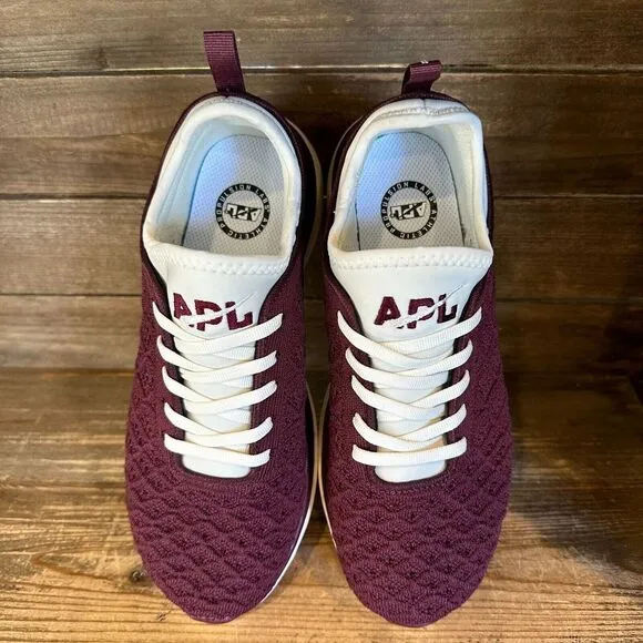 New Womens APL TechLoom Phantom Burgundy Athletic Shoes Sneakers Size 7 M‎