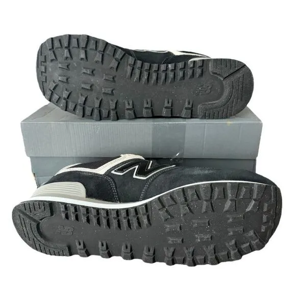 New Balance 574 Core Sneakers Shoes Men 11.5 Women 13 Black White