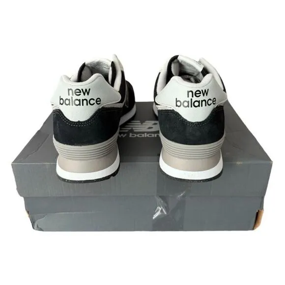 New Balance 574 Core Sneakers Shoes Men 11.5 Women 13 Black White