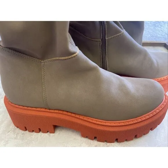 NEW FREE PEOPLE Sz 38 8 CHASE SECOND SKIN OVER THE KNEE BOOT