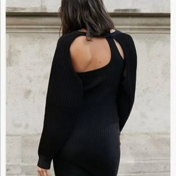 New Ultra Cropped Ribbed Knit Sweater