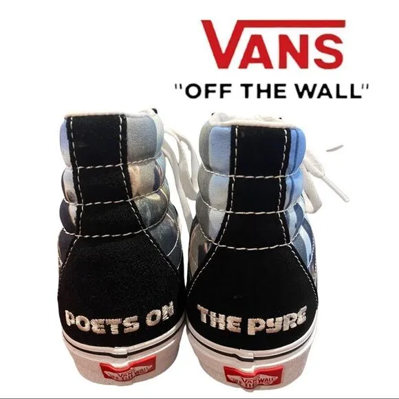 NEW Vans SK8-HI Frances Stark Hi-Top Lace Tennis Shoes Sneakers 7.5 8 8.5 9 9.5