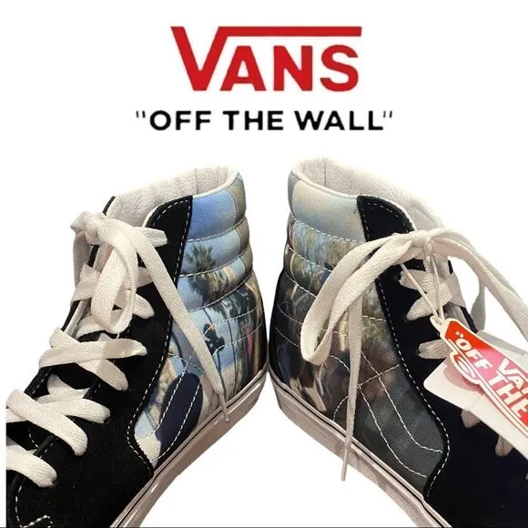 NEW Vans SK8-HI Frances Stark Hi-Top Lace Tennis Shoes Sneakers 7.5 8 8.5 9 9.5