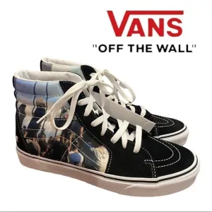 NEW Vans SK8-HI Frances Stark Hi-Top Lace Tennis Shoes Sneakers 7.5 8 8.5 9 9.5