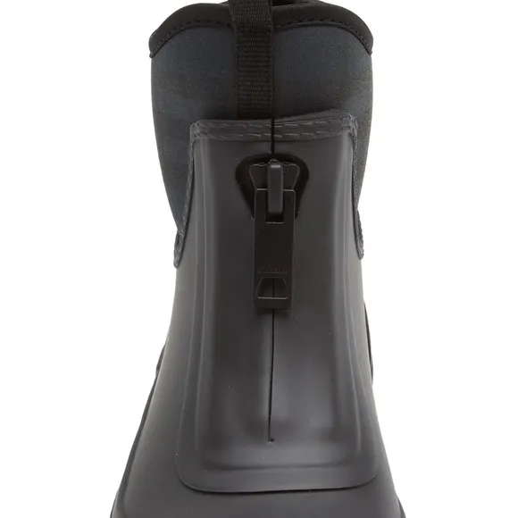 NIB Burberry Flinton Vintage-check Rubber Rain Boots Black Sz US 10.5-11…